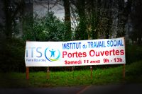 Portes ouvertes à l'Institut du Travail Social Pierre Bourdieu. Le samedi 11 avril 2015 à Pau. Pyrenees-Atlantiques.  09H00